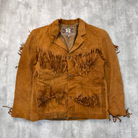 Vintage Suede Leather Jacket - Large
