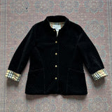 Burberry Velvet Quilted Jacket - Large