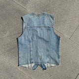 Vintage Levis Denim Orange Tag Vest - Small