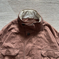Brown Denim Long Jacket - 2XL