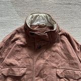 Brown Denim Long Jacket - 2XL