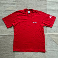 Adidas Plain Red T-Shirt - Medium