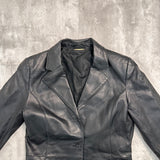 Vintage Leather Coat - Small