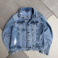Hand Painted Looney Tunes Denim Jacket - Small
