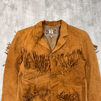 Vintage Suede Leather Jacket - Large