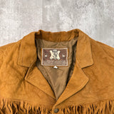 Vintage Suede Leather Jacket - Large