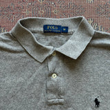 Ralph Lauren Solid Gray Polo T-Shirt - Medium