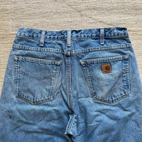 Carhartt Blue Faded Jeans Relaxed Fit - W34