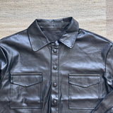 Women’s Leather Crop Jacket - Medium