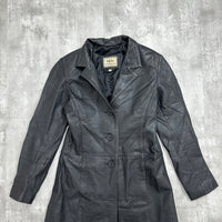 Vintage Leather Coat - Small