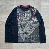Adolfo Dominguez Graphic T-Shirt Full Sleeve - Medium