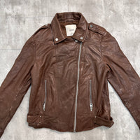 Mango Leather Jacket - Medium