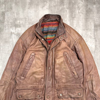 Vintage Leather Jacket - 2XL