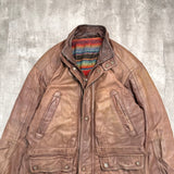 Vintage Leather Jacket - 2XL