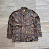 Vintage Patterned Shirt - XL