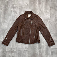 Mango Leather Jacket - Medium
