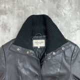 Vintage Leather Long Coat - Medium