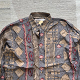 Vintage Patterned Shirt - XL