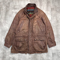 Vintage Leather Jacket - 2XL