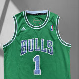 NBA Chicago Bulls St Patrick’s Day Derrick Rose Jersey - Medium