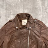 Mango Leather Jacket - Medium