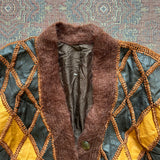 Vintage Leather & Fur Cardigan - X-Large