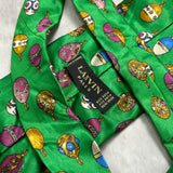 Lanvin Paris Tie 100%Silk