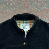 Burberry Velvet Quilted Jacket - Large