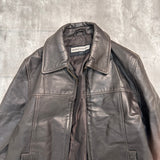 George Campbell Leather Jacket - Small