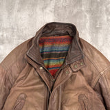 Vintage Leather Jacket - 2XL
