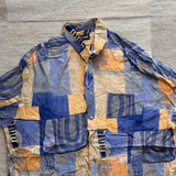 Patch Print Half Sleeve Shirt - XL